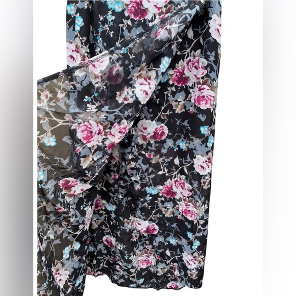 Maxi Floral lightweight Skirt by Sans Souci Sz Small - Picture 3 of 5